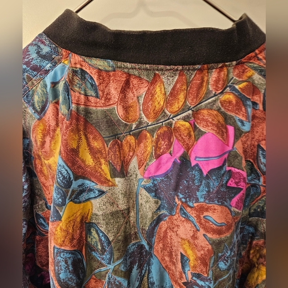 Vintage - Silk Sara Roberts NWOT Bomber Jacket - Size L - Picture 8 of 10